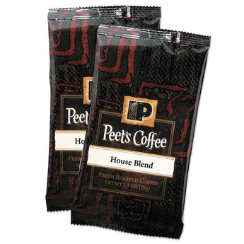 PEETS Coffee Portion Packs, House Blend, 2.5 oz Frack Pack, 18/Box