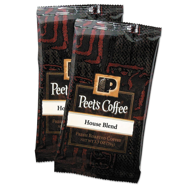 PEETS Coffee Portion Packs, House Blend, 2.5 oz Frack Pack, 18/Box