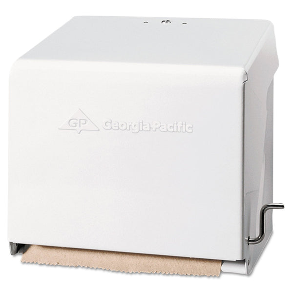 GEORGIA PACIFIC Mark II Crank Roll Towel Dispenser, 10.75 x 8.5 x 10.6, White