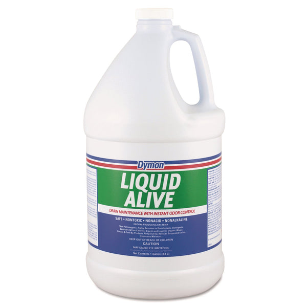 ITW PRO BRANDS LIQUID ALIVE Enzyme Producing Bacteria, 1 gal Bottle, 4/Carton