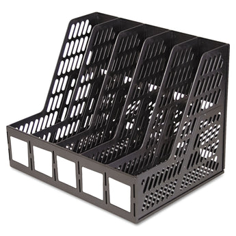 ADVANTUS CORPORATION Literature File, Five Slots, 13.25 x 10 x 10.25, Black