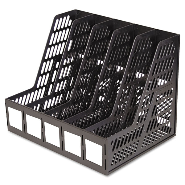 ADVANTUS CORPORATION Literature File, Five Slots, 13.25 x 10 x 10.25, Black