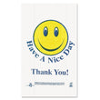Smiley Face Shopping Bags, 12.5 microns, 11.5" x 21", White, 900/Carton Flipcost Flipcost