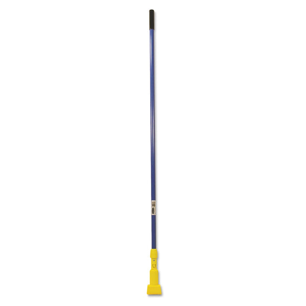 RUBBERMAID COMMERCIAL PROD. Gripper Fiberglass Mop Handle, 1" dia x 60", Blue/Yellow
