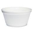 DART Foam Container, Extra Squat, 8 oz, White, 1,000/Carton