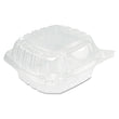 DART ClearSeal Hinged-Lid Plastic Containers, Sandwich Container, 13.8 oz, 5.4 x 5.3 x 2.6, Clear, Plastic, 500/Carton