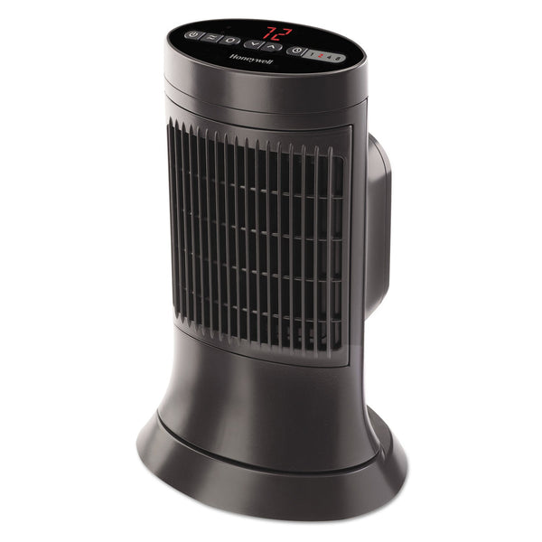 HONEYWELL ENVIRONMENTAL Digital Ceramic Mini Tower Heater, 1,500 W, 10 x 7.63 x 14, Black