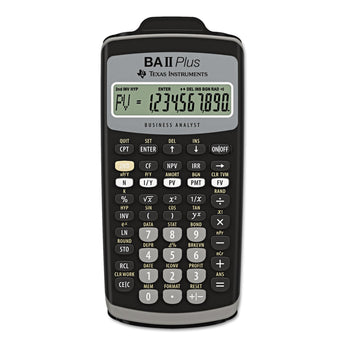 TEXAS INSTRUMENTS BAIIPlus Financial Calculator, 10-Digit LCD