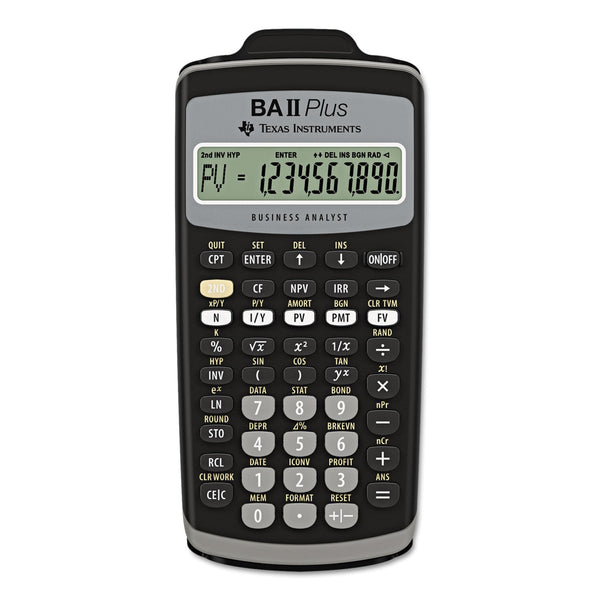 TEXAS INSTRUMENTS BAIIPlus Financial Calculator, 10-Digit LCD