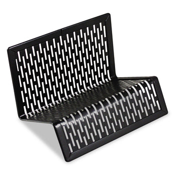 ARTISTIC LLC Urban Collection Punched Metal Business Card Holder, Holds 50 2 x 3.5 Cards, Perforated Steel, Black