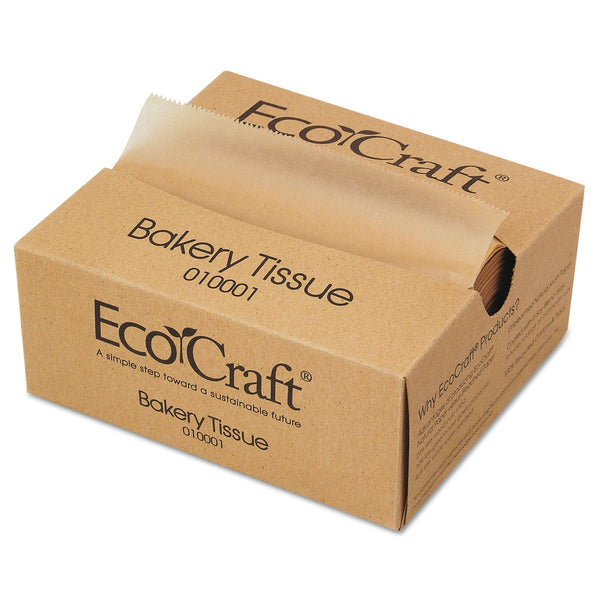 BAGCRAFT EcoCraft Interfolded Dry Wax Deli Sheets, 6 x 10.75, Natural, 1,000/Box, 10 Boxes/Carton