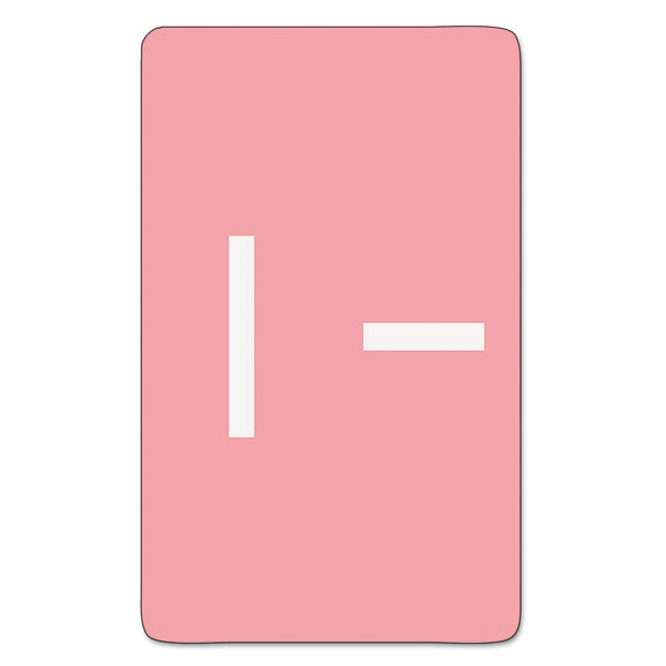 Smead™ AlphaZ Color-Coded Second Letter Alphabetical Labels, I, 1 x 1.63, Pink, 10/Sheet, 10 Sheets/Pack