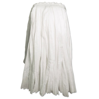 Boardwalk® Cut-End Wet Mop Head, Rayon/Polyester, Non-Woven, White, 20oz