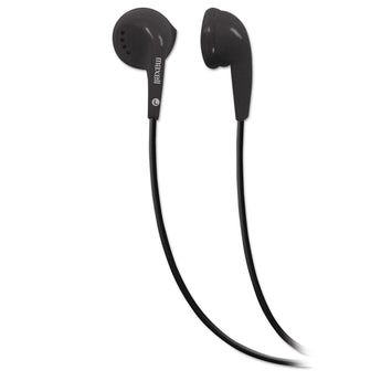 MAXELL CORP. OF AMERICA EB-95 Stereo Earbuds, 3 ft Cord, Black