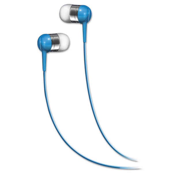 MAXELL CORP. OF AMERICA SEB In-Ear Buds, 4 ft Cord, Blue
