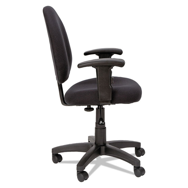 ALERA Alera Essentia Series Swivel Task Chair with Adjustable Arms, Supports Up to 275 lb, 17.71" to 22.44" Seat Height, Black
