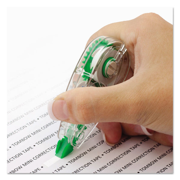 AMERICAN TOMBOW INC. MONO Mini Correction Tape, Non-Refillable, Clear Applicator, 0.17" x 315", 10/Pack