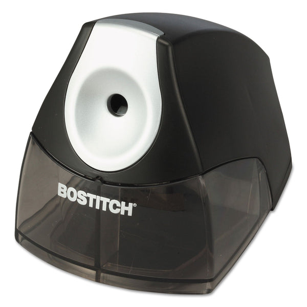 STANLEYSTANLEY BOSTITCH Personal Electric Pencil Sharpener, AC-Powered, 4.25 x 8.4 x 4, Black BOSTITCH QuietSharp 6 Classroom Electric Pencil Sharpener, AC-Powered, 6.13 x 10.69 x 9, Blue
