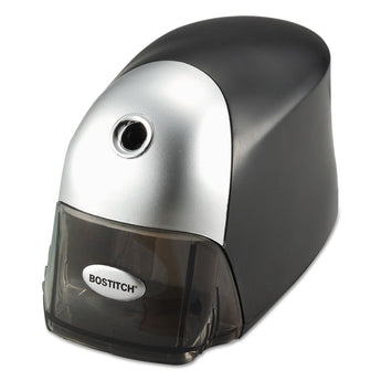 STANLEY BOSTITCH QuietSharp Executive Electric Pencil Sharpener, AC-Powered, 4 x 7.5 x 5, Black/Graphite