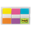 Post-it® Flags Page Flags in Portable Dispenser, Assorted Brights, 60 Flags/Pack