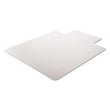 DEFLECTO CORPORATION SuperMat Frequent Use Chair Mat for Medium Pile Carpet, 45 x 53, Wide Lipped, Clear