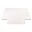 DEFLECTO CORPORATION SuperMat Frequent Use Chair Mat for Medium Pile Carpet, 45 x 53, Wide Lipped, Clear