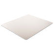 DEFLECTO CORPORATION DuraMat Moderate Use Chair Mat, Low Pile Carpet, Flat, 46 x 60, Rectangle, Clear