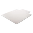 DEFLECTO CORPORATION DuraMat Moderate Use Chair Mat, Low Pile Carpet, Flat, 36 x 48, Lipped, Clear