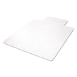 DEFLECTO CORPORATION EconoMat All Day Use Chair Mat for Hard Floors, Flat Packed, 45 x 53, Wide Lipped, Clear
