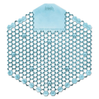 FRESH PRODUCTS Wave 3D Urinal Deodorizer Screen, Ocean Mist Scent, Blue, 10 Screens/Box