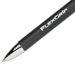 SANFORD FlexGrip Elite Ballpoint Pen, Retractable, Fine 0.8 mm, Black Ink, Black Barrel, Dozen