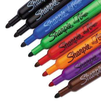 Sharpie® Flip Chart Marker, Broad Bullet Tip, Assorted Colors, 8/Set