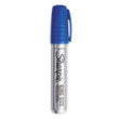 SANFORD King Size Permanent Marker, Broad Chisel Tip, Blue, Dozen