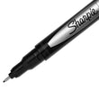 SANFORD Water-Resistant Ink Porous Point Pen, Stick, Fine 0.4 mm, Black Ink, Black Barrel, Dozen