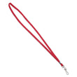 ADVANTUS CORPORATION Deluxe Lanyards, Metal J-Hook Fastener, 36" Long, Red, 24/Box