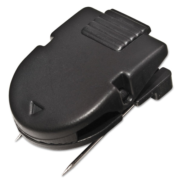 ADVANTUS CORPORATION Wall Clips for Fabric Panels, 40 Sheet Capacity, Black, 50/Box