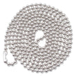 ADVANTUS CORPORATION ID Badge Holder Chain, Metal Ball Chain Fastener, 36" Long, Nickel Plated, 100/Box