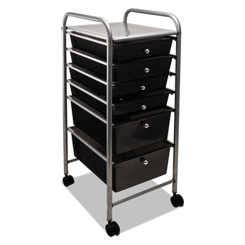 ADVANTUS CORPORATION Portable Drawer Organizer, Metal, 1 Shelf, 6 Drawers, 13