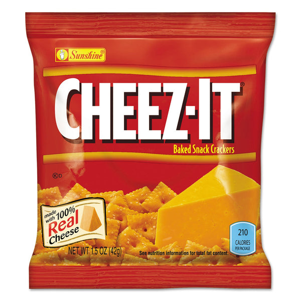 KELLOGG'S Cheez-it Crackers, 1.5 oz Bag, Reduced Fat, 60/Carton