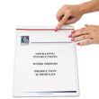 Industrial Zipper Seal Shop Ticket Holders, Vinyl, Clear, 55", 9 x 12, 15/Box