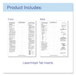 C-Line® Sheet Protectors with Index Tabs, Clear Tabs, 2", 11 x 8.5, 8/Set
