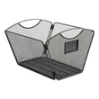 SAFCO PRODUCTS Onyx Mesh Desktop Tub File, Letter Files, 12.5" x 13.75" x 9.5", Black
