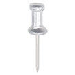 ADVANTUS CORPORATION Aluminum Head Push Pins, Aluminum, Silver, 0.63", 100/Box
