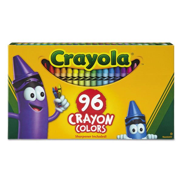 BINNEY & SMITH / CRAYOLA Classic Color Crayons in Flip-Top Pack with Sharpener, 96 Colors/Pack