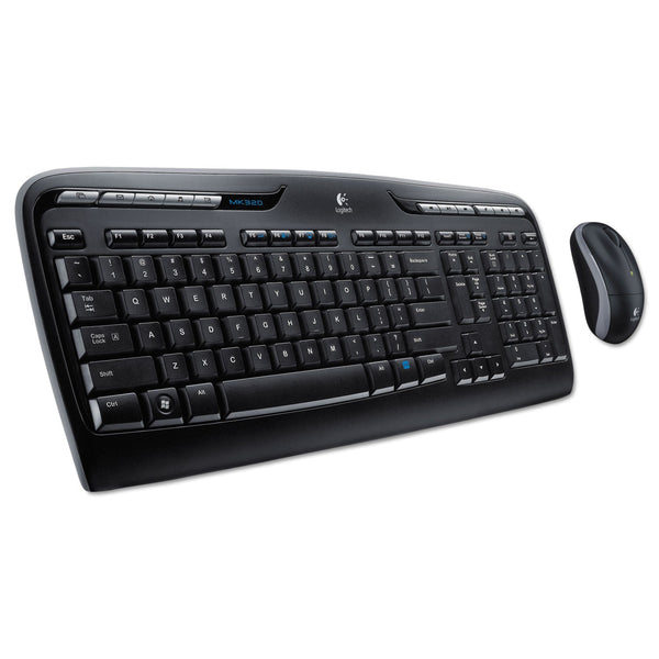 LOGITECH, INC. MK320 Wireless Keyboard + Mouse Combo, 2.4 GHz Frequency/30 ft Wireless Range, Black