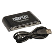 TRIPPLITE USB 2.0 Hub, 4 Ports, Black/Silver