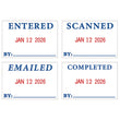 CONSOLIDATED STAMP 4 in 1 e-Message Dater, 0.94 x 1.75, COMPLETED/EMAILED/ENTERED/SCANNED