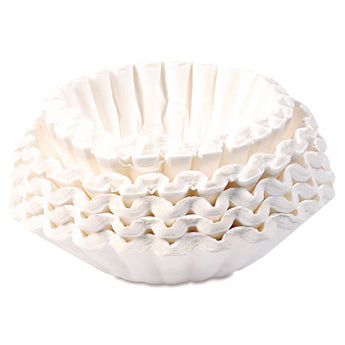 BUNN-O-MATIC Commercial Coffee Filters, 12 Cup Size, Flat Bottom, 500/Bag, 2 Bags/Carton