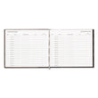 REDIFORM OFFICE PRODUCTS Hardcover Visitor Register Book, Black Cover, 9.78 x 8.5 Sheets, 128 Sheets/Book