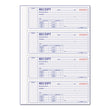 REDIFORM OFFICE PRODUCTS Receipt Book, Two-Part Carbonless, 7 x 2.75, 4 Forms/Sheet, 400 Forms Total